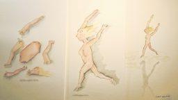 Danseuse triptyque