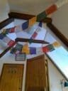 drapeaux de prière tibétains