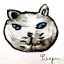 par Sayan (8ans). Chat craie 260829