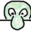 curieux vert