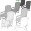 fauteuils de ministres - verts