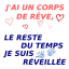 J'ai un corps de rêve ♁