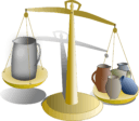 balance pots de terre/fer